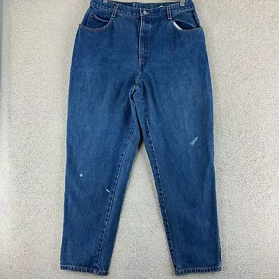 Vintage Gitano Jeanswear Tapered Women's 16 Average Blue High Rise Medium Stone • $18.95