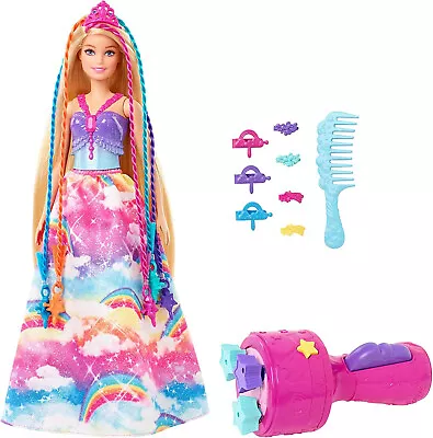 Barbie Dreamtopia Twist And Style Princess Hair Styling Doll With Rainbow Hair • £27.99