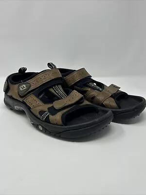 Footjoy Golf Sandals Mens 10M Pre-Owned Tan Golf Plastic Spikes FJ Brown • $15.08