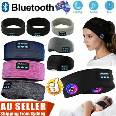 $16.76 • Buy Sleep Headphones Bluetooth Wireless Sleeping Headband With Detachable Speaker AU