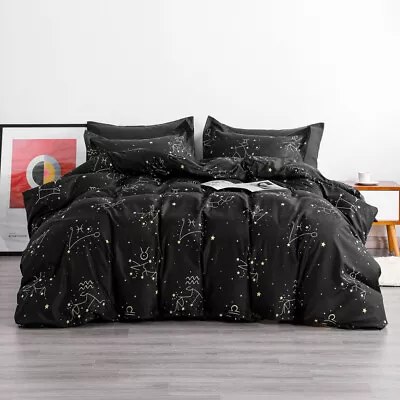 100% Brushed Microfiber Constellation Duvet Cover Set Simple Yet Quality Look • $25.99