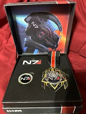 Mass Effect Legendary N7 Premium Box Badge Medal Coin Pin Bundle Shepard NEW • $94.99