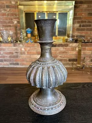 Antique Mughal Empire India Islamic Persian Bronze Brass Vase • $200