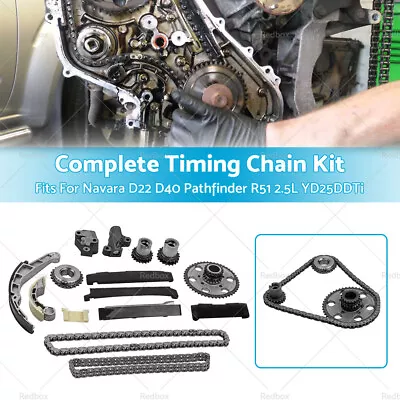 Complete Timing Chain Kit For Nissan Navara D22 D40 Pathfinder R51 2.5L YD25DDTi • $138.59