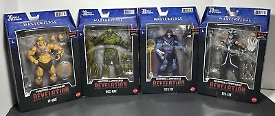 Masters Of The Universe Revelation He-Man Skeletor Moss Man  Evil-Lyn Figure Set • $59.95