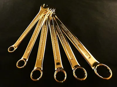 24Carat Gold Wrench Set Tool Ring Wrench Deluxe Fork Wrench • £176.41