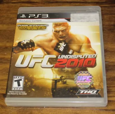 PS3 UFC Undisputed 2010 Video Game No Booklet Works • $5.76