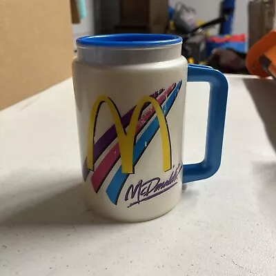 Vintage McDonald's Coffee Travel Mug 90’s Whirley Thermo Plastic Warren PA • $18.95