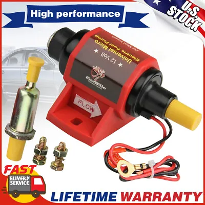 42S Micro Electric Fuel Pump Carburetor 12V Applications 42GPH Gasoline 2-3.5PSI • $22.99