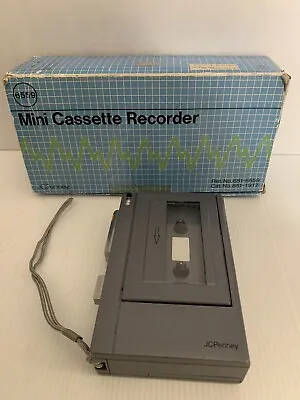 Vintage Mini Cassette Recorder JCPenney #6559 Original Box Clean Untested • $14.99