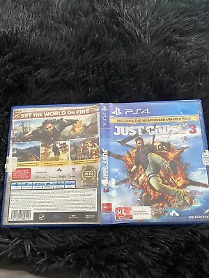 PS4 Playstation 4 - Just Cause 3 - Very Good Condition - FREE POST • $15