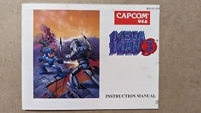 Mega Man 3 Nintendo NES Instruction Manual Only Capcom NES-XU-USA • $14.99