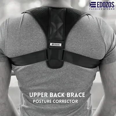 Posture Corrector For Men And Women Upper Back Brace For Clavicle Support • £5.69