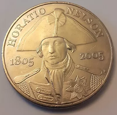 2005 Free Horatio Nelson 1805-2005 £5 Pound Coin A Good Cheap Starter Coin 👇🏻 • £12