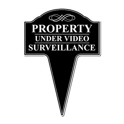 Property Under Video Surveillance Sign Metal 24 Hour Surveillance Sign Video ... • $16.60