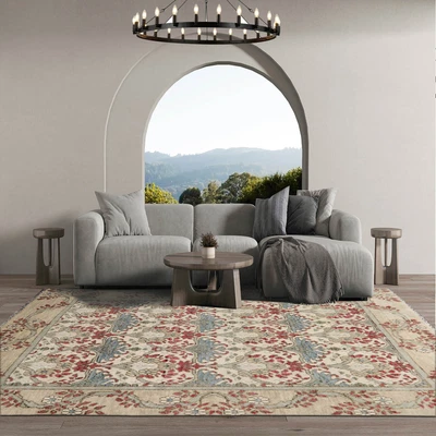 $799.99 • Buy William Morris Muted Oushak Hand Knotted Arts & Crafts Wool Area Rug 8'2 X9'11 