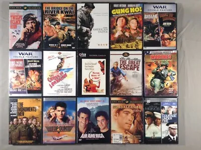 Classic Military & War Movies Various Prices. Combined Shipping. • $3.99