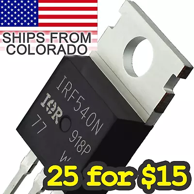 MOSFET - IRF540N 100V 33A - Transistor For Arduino Pi TT • $49.72