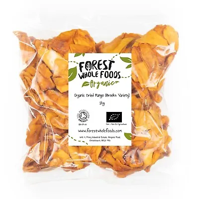 Organic Dried Mango (Brookes Variety) 1kg - Forest Whole Foods • £18.35