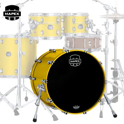 Mapex Saturn Evolution Birch 24  X 14  Bass Drum Tuscan Yellow SEB2414BAPM • $1579