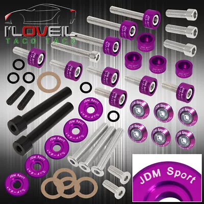 For Honda D15 D16 Header Distributor M6 Fender Washer Valve Cover Bolts Purple • $72.99