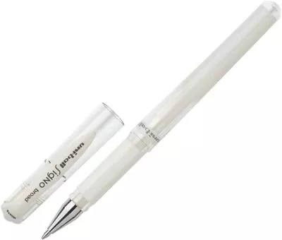 Uni-Ball Gel Impact UM-153 White [Pack Of 3] Broad 1.0mm Rollerball • £10.13