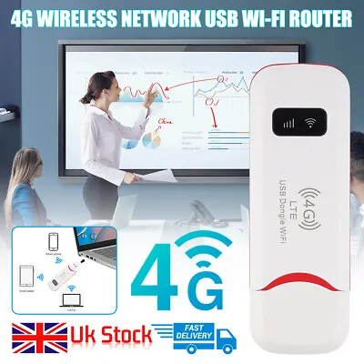 Wireless 4G LTE USB WiFi Modem Dongle Unlocked Network Adapter Hotspot Router NE • £8.91