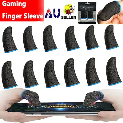 10PCS Gaming Finger Sleeve Mobile Screen Game Controller Sweatproof Gloves AUS • $11.22