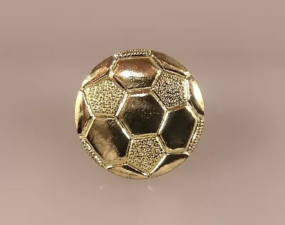 $1.79 • Buy Vintage Soccer Ball Gold Tone Lapel Hat Pin Letterman Award 