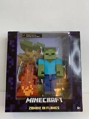 Minecraft Survival Mode Zombie In Flames Boxed Action Figure Mattel • $29.95