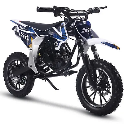 MotoTec Warrior 52cc 2-Stroke Kids Gas Dirt Bike Black • $519