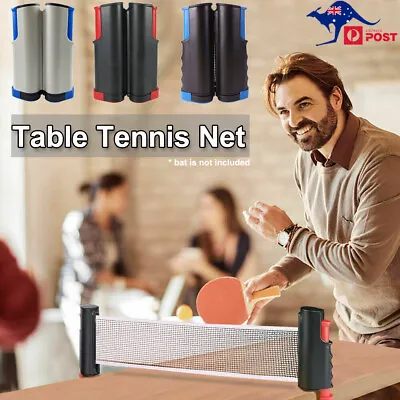 $13.45 • Buy Retractable Table Tennis Net Rack Portable Replacement Ping Pong Games Sports