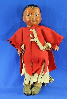 Antique Madame Hendren Composition Native Doll In Original Costume • $42.99