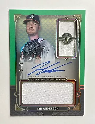 2022 Triple Threads Ian Anderson Future Phenom Relic Green Auto #39/50 • $15