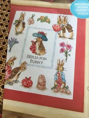Beatrix Potter Benjamin Bunny Cross Stitch Sampler • £1.50