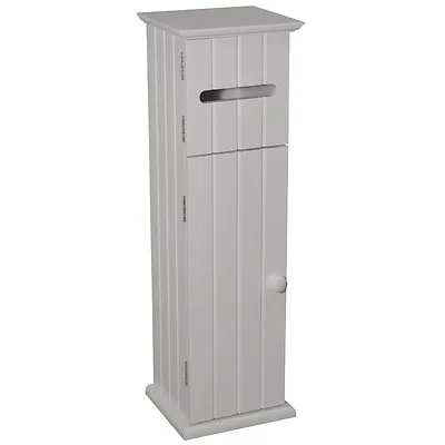 £34.99 • Buy White Toilet Roll Bathroom Storage Cupboard - BA1000