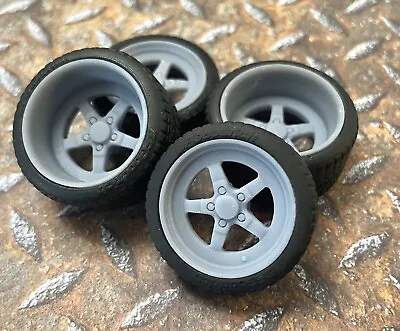 1/24 Scale:  21/20 Inch Weld S71 Wheels With Wide Rear Street Tires. 1/25 Resin • $16.99