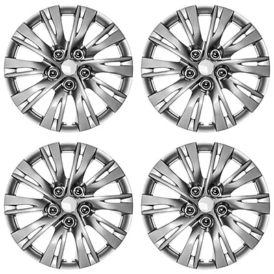 16  Set Of 4 Wheel Covers Full Rim Snap On Hub Caps Fit R16 Tire & Steel Wheels • $40.64