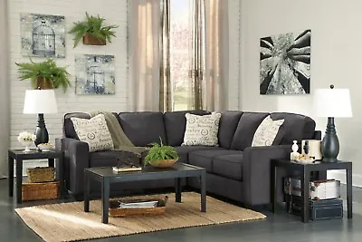 $1195 • Buy Ashley Furniture Aleyna Charcoal Two Piece Sectional