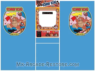 Donkey Kong DK Side Art Arcade Cabinet Kit Artwork Graphics Decals Print • $319