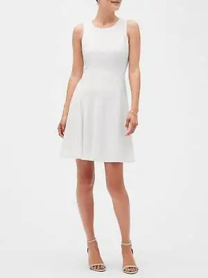 Banana Republic Fit &Flare A Line Dress NEW Ivory All Seasons/Occasions NEW 4-18 • $36.87