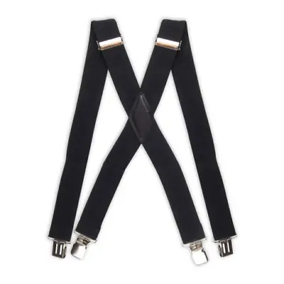 Dockers Solid X Back Suspenders Smooth Black 21DK5108 001 One Size Fits Most • $10.99