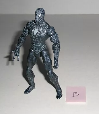 2007 Marvel Spider-Man 3 Movie SPIDER-MAN IN SYMBIOTE BLACK SUIT 5  Figure (#B) • $24.99