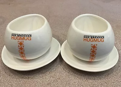 2 New HugMug Max Brenner 8 Oz Hot Drink Hand Warmer Cup And Saucer Hug Mugs • $9.50