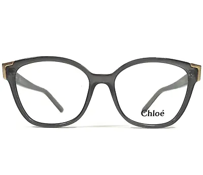 Chloe Eyeglasses Frames CE2695 036 Clear Gray Gold Square Full Rim 54-16-140 • $44.99