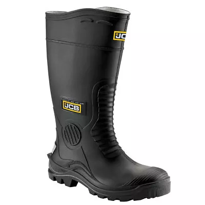 JCB Hydro Master Mens S5 Safety Rigger Steel Toe/Midsole Wellie Boots • £25.99