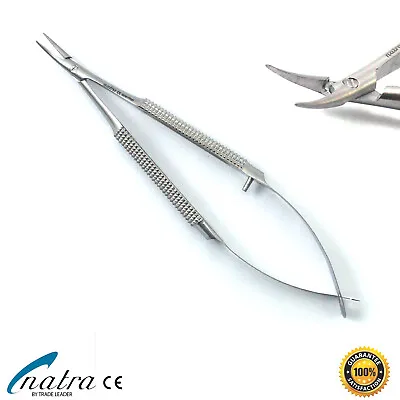 BARRAQUER Needle Holder 10 Cm Curved Without Lock Surgical Dental Seam NATRA • £11.20
