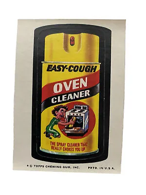 Easy-Cough Oven Cleaner - Topps Wacky Packages Series 9 - 1974 Vintage • $3.99