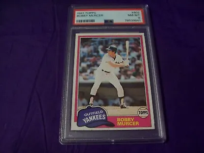 1981 Topps #602 Bobby Murcer (yankees) Psa 8 • $9.95