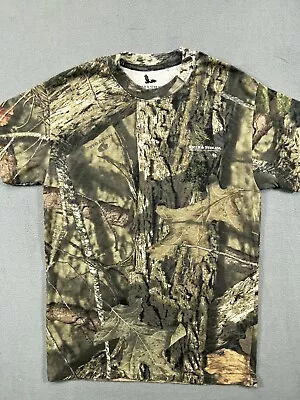 Field & Stream T Shirt Mens Small Brown Mossy Oak Camouflage Break Up Country • $15.99